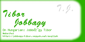 tibor jobbagy business card